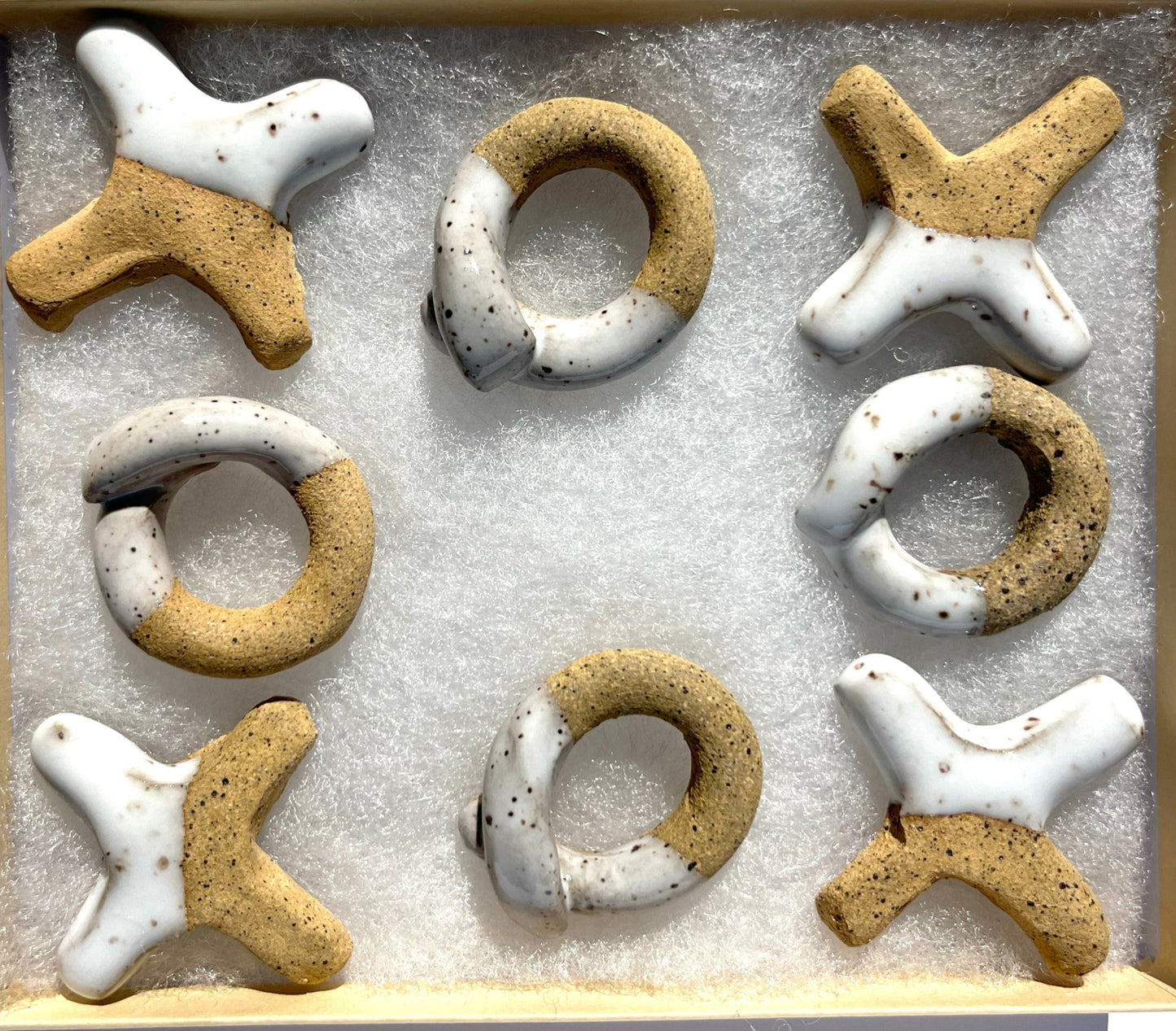 Tic-tac-toe White (マルバツゲーム白)Set of 8