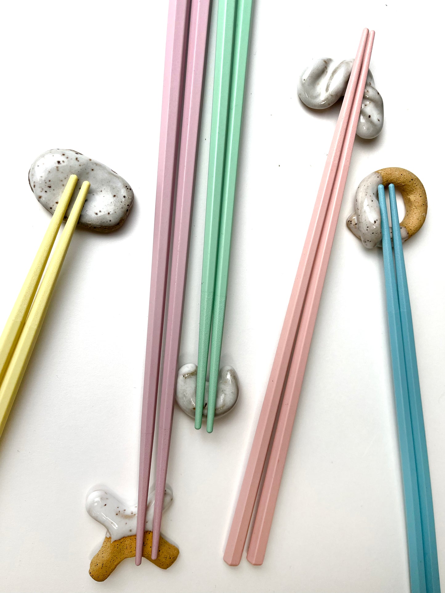 Mix and Match Chopsticks and Chopstick Rests (set of 5)