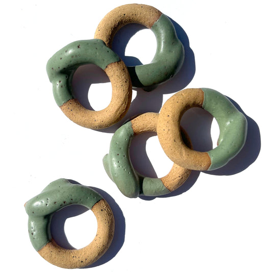 Maru Chopstick Rest Green (緑のまる）Set of 5
